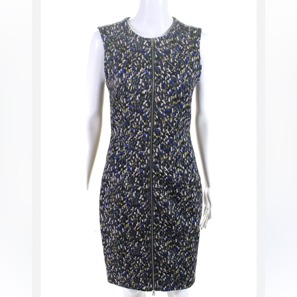 Yigal Azrouel Speckled Multi Print Dress